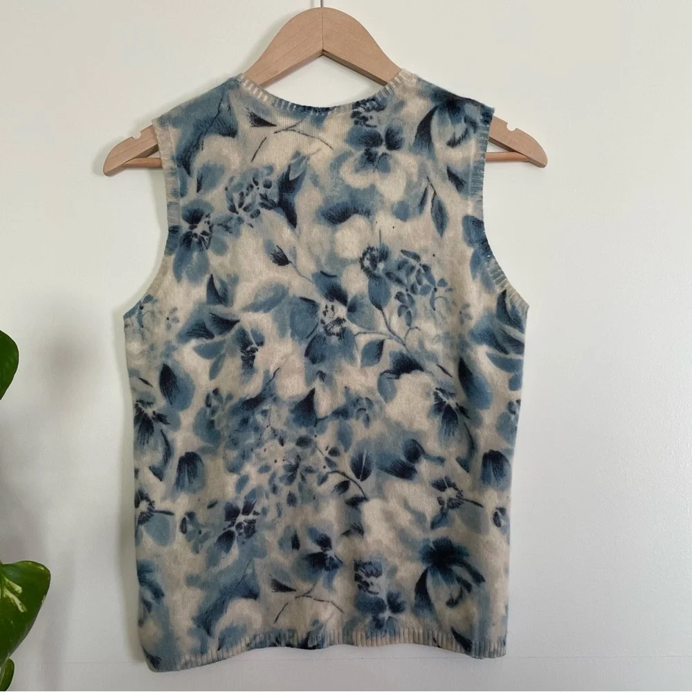 Anne Klein 100% Pure Cashmere Sweater Shell Tank Size L